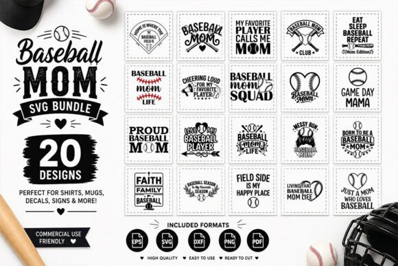 Baseball Mom SVG Bundle: A Must for Sports Enthusiasts