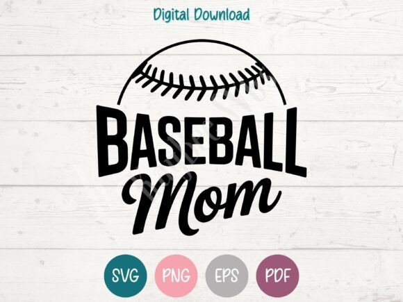 Baseball Mom SVG PNG EPS PDF Design