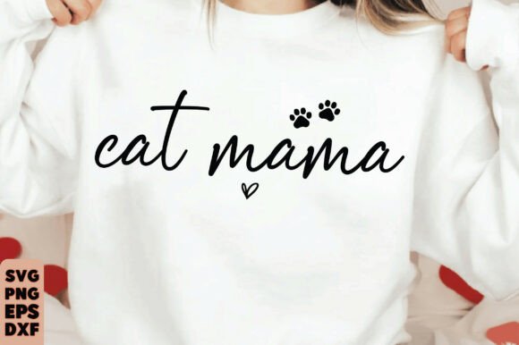 Charming Cat Mom Svg for Embroidery Projects