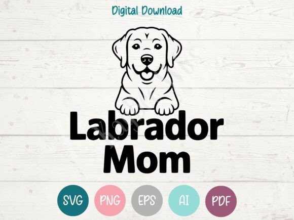 Labrador Mom SVG: A Versatile Design for Embroidery
