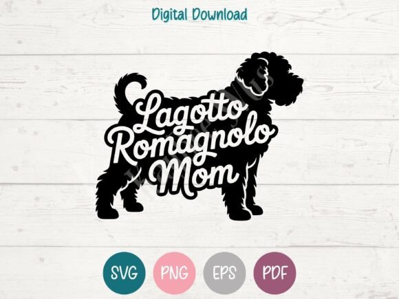 Lagotto Romagnolo Dog Mom SVG PNG EPS