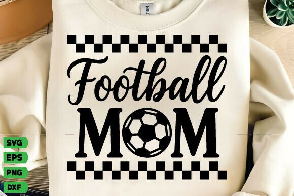 Perfect Game Day Embroidery: Football Mom SVG