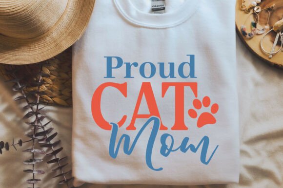 Proud Cat Mom SVG for T-Shirt and More