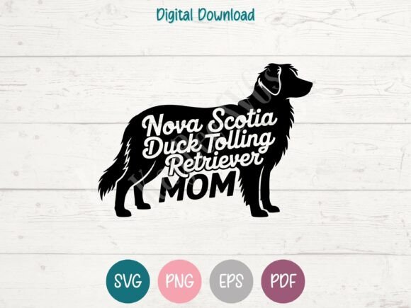 Review: Duck Tolling Retriever Dog Mom SVG PNG