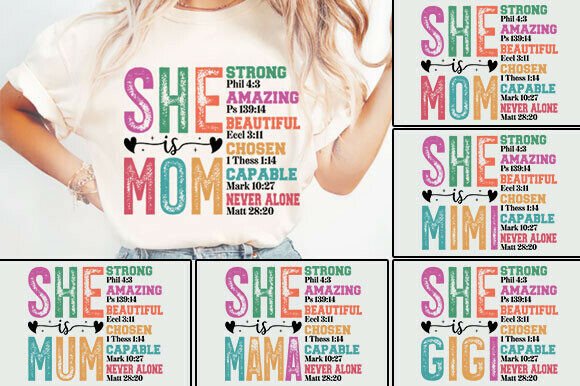 Review: She is Mom Svg Png Bundle